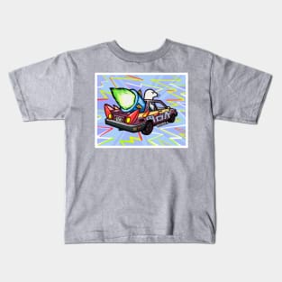 Turbo Retro Car Kids T-Shirt